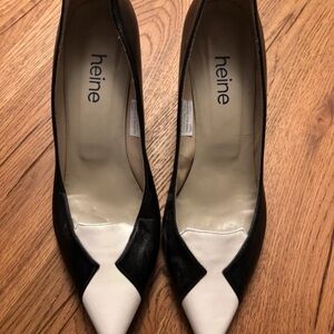 Black and White Women's Heels